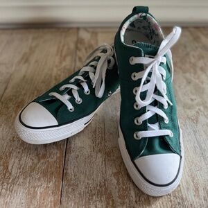 Converse All Stars Madison Low Top Sneakers Dragon Scale Green Floral Womens 10